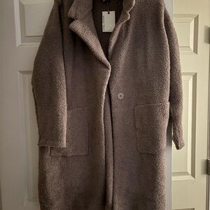 Barefoot Dreams Women's Brown Teddy Jacket